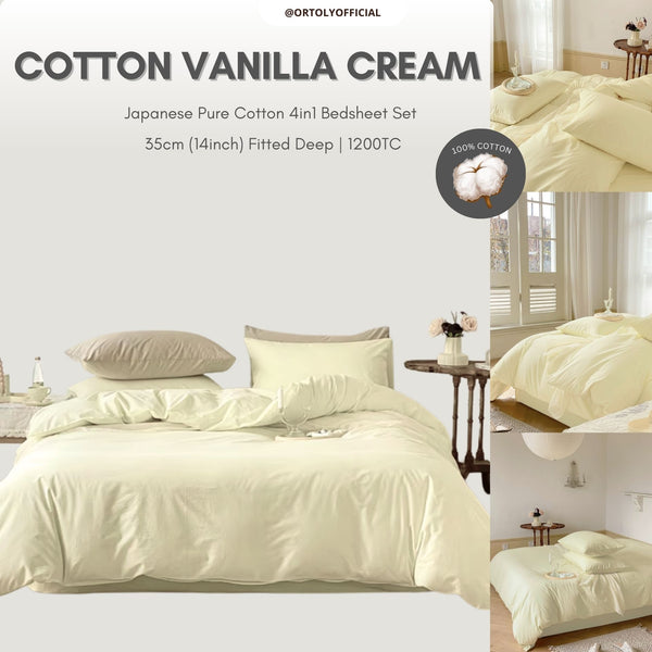 Cotton VANILLA CREAM Japanese Style (14inch)