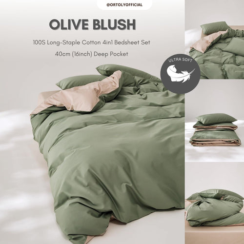 Cotton Long Staple OLIVE BLUSH Minimalist Series (16 Inch)