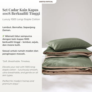 Cotton Long Staple OLIVE BLUSH Minimalist Series (16 Inch)
