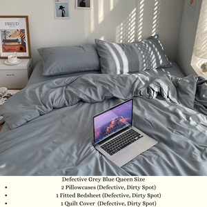 DEFECTIVE Bedsheets Set Quilt Cover Set Only (Not Returnable)