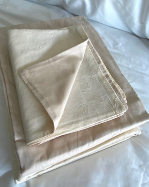 Cotton Jacquard 3-Layer IVORY CREAM BLEND Flora Series (16inch)