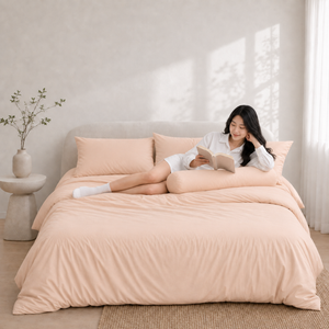 AirSilk™ PEACH DAWN Cooling Bedsheet  (16Inch)
