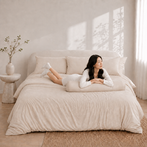 AirSilk™ MUJI KHAKI Cooling Bedsheet  (16Inch)