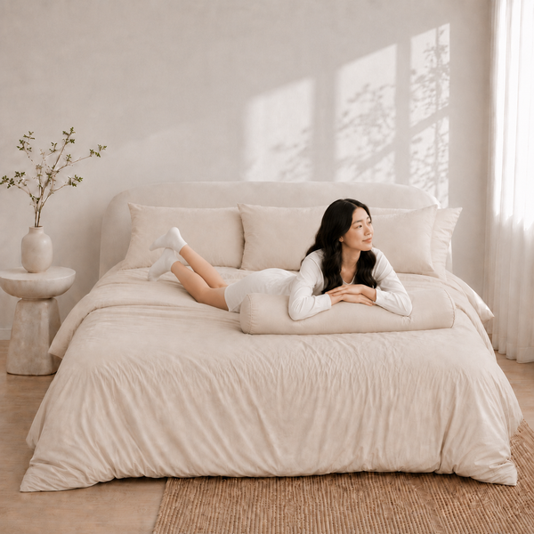 AirSilk™ MUJI KHAKI Cooling Bedsheet  (16Inch)