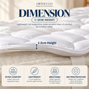 Brushed Fabric Mattress Topper | Mattress Protector