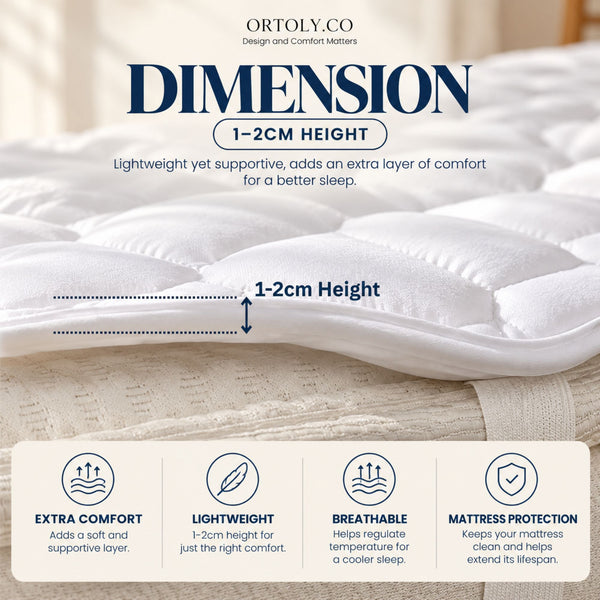 Brushed Fabric Mattress Topper | Mattress Protector