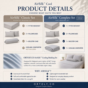 AirSilk™ GLACIER BLUE Cooling Bedsheet  (16Inch)