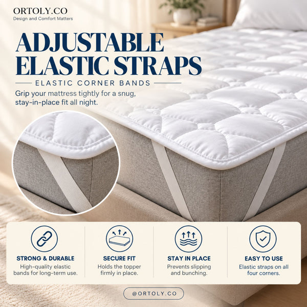 Brushed Fabric Mattress Topper | Mattress Protector