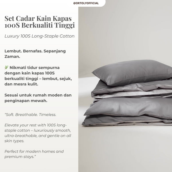 Cotton Long Staple ASH GREYNESS Minimalist Series (16 Inch)