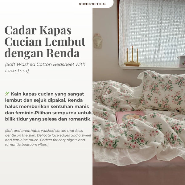 Cotton Pink Ruffles Flora Series (14inch)