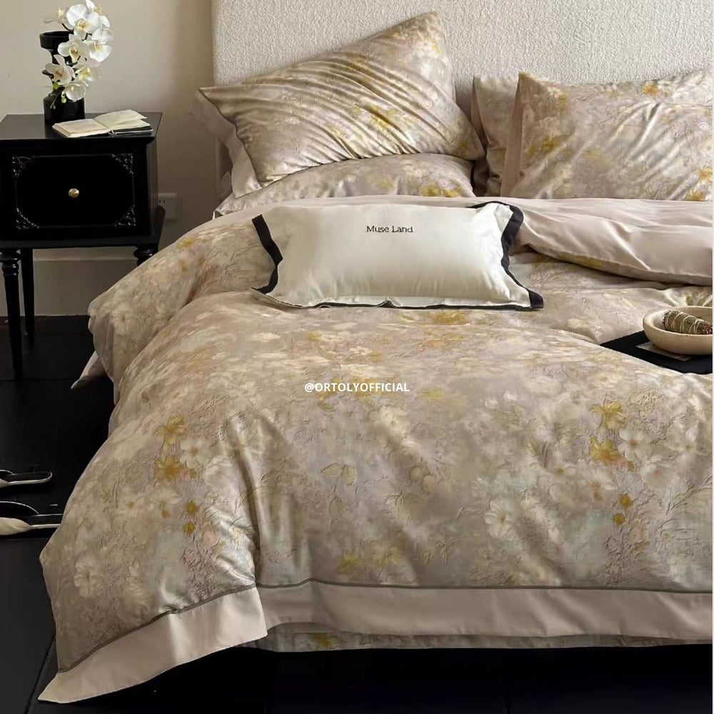 Brushed Cotton GOLDEN AMBER Flora Series (16inch)