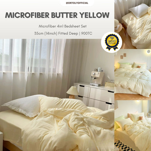 Microfiber Butter Yellow Muji Series (14inch)