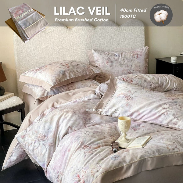 Brushed Cotton LILAC VEIL Flora Series (16inch)