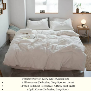 DEFECTIVE Bedsheets Set Quilt Cover Set Only (Not Returnable)