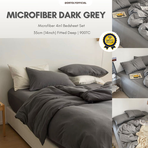 Microfiber Dark Grey Muji Series (14inch)