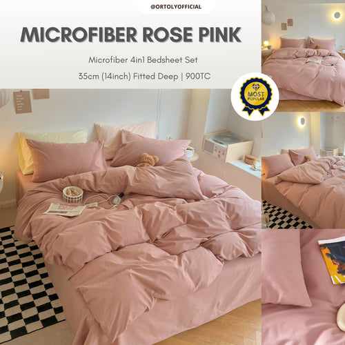 Microfiber Rose Pink Muji Series (14inch)