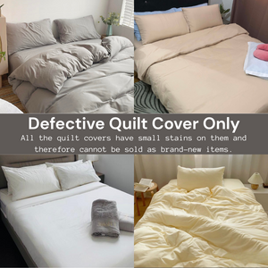 Defective Quilt Cover Only Microfiber Material (Not Returnable)