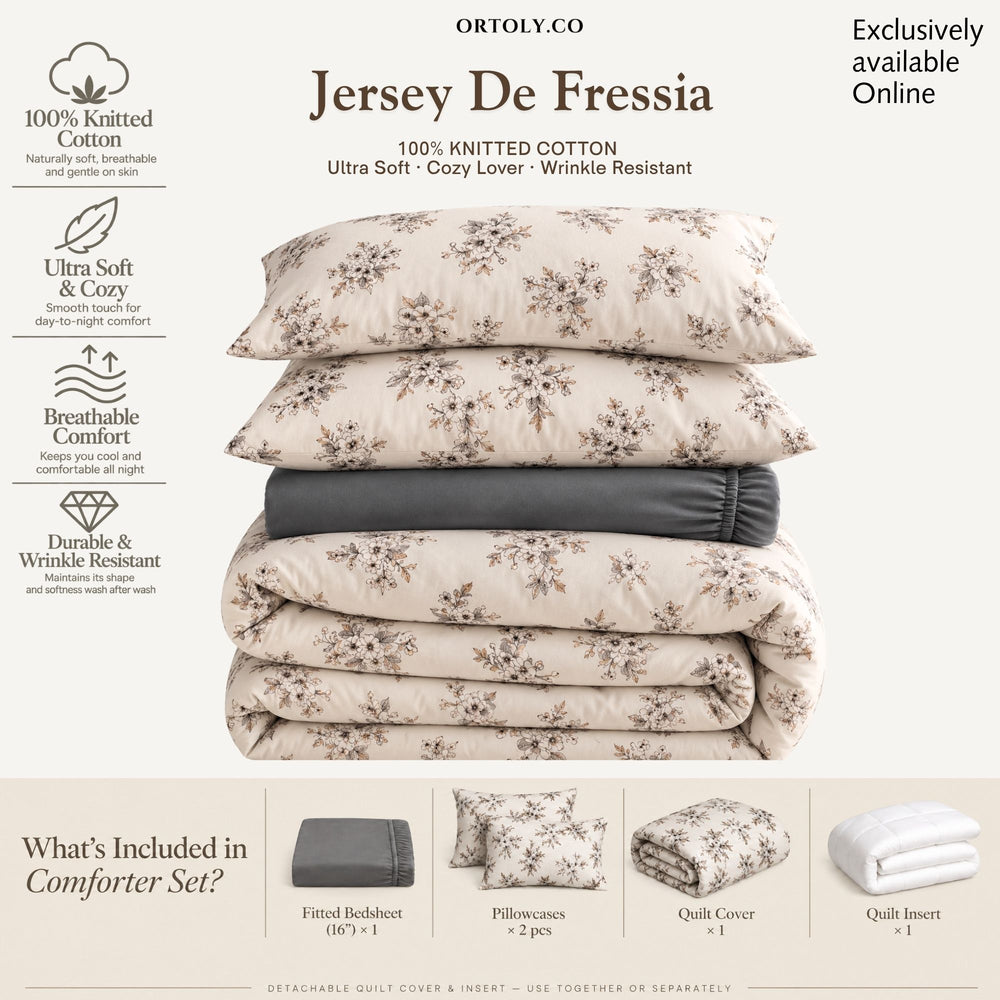 Cotton Premium Jersey Knit DE FRESSIA Minimalist Series (16 Inch)