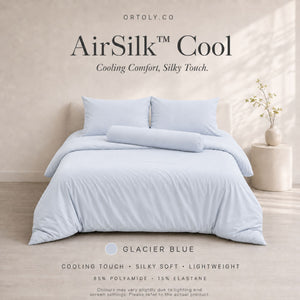 AirSilk™ GLACIER BLUE Cooling Bedsheet  (16Inch)