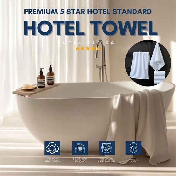 Cotton Towels Set 5-Star 🌟 Premium Hotel Standard Face Towel | Bath Towel | Carpet