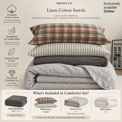 Linen Cotton INSTYLE Japanese Linen Series (14inch)