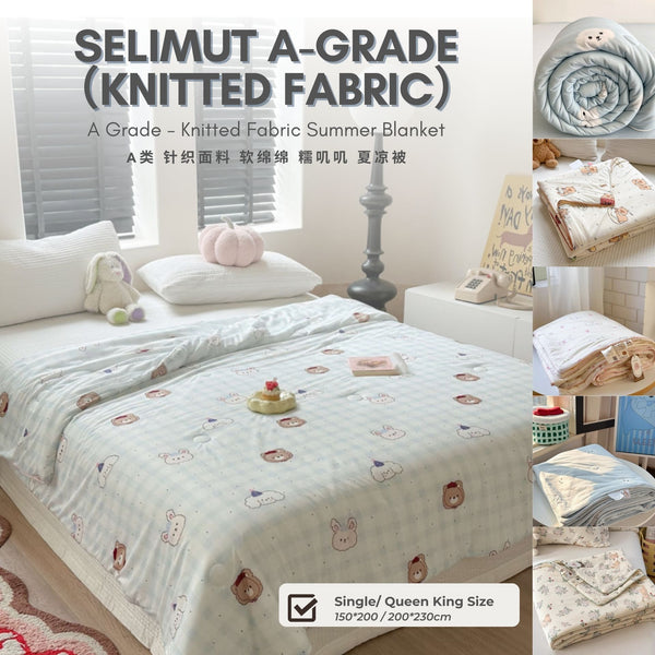 Grade A - Super Soft Knitted Fabric Blanket (Baby/Kids/Adult)