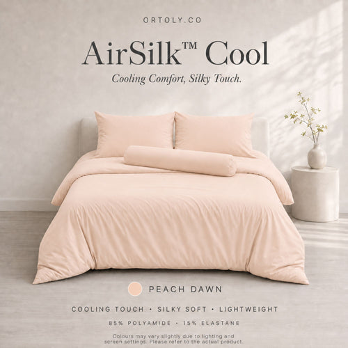 AirSilk™ PEACH DAWN Cooling Bedsheet  (16Inch)
