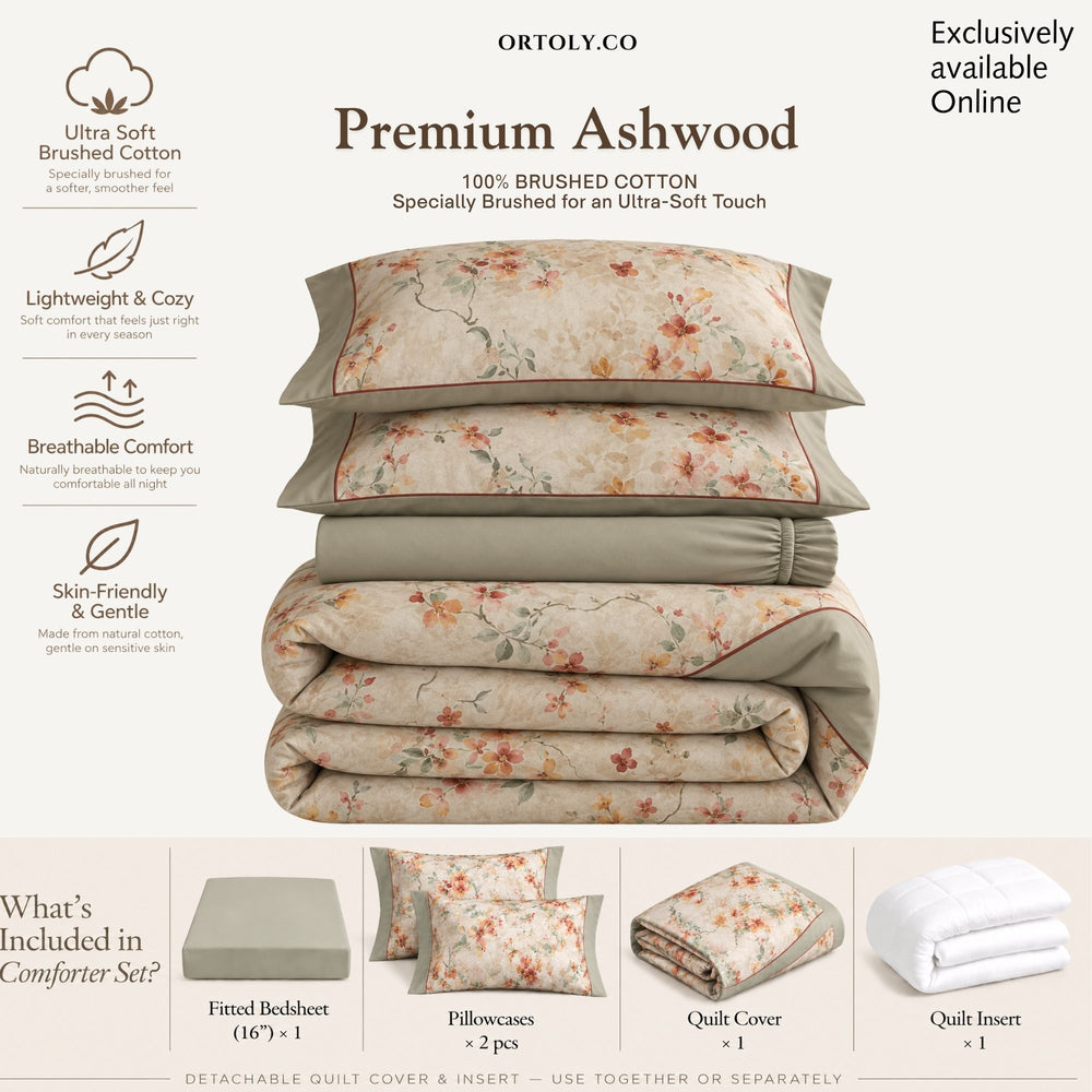 Brushed Cotton ASHWOOD Flora Series (16inch)