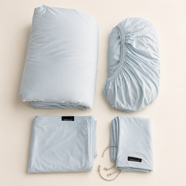 AirSilk™ GLACIER BLUE Cooling Bedsheet  (16Inch)