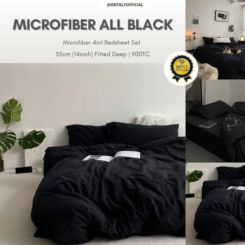 Microfiber All Black Muji Series (14inch)