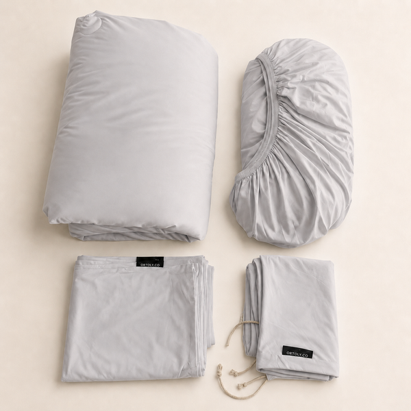 AirSilk™ MIST GREY Cooling Bedsheet  (16Inch)