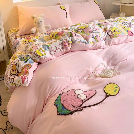 Washed Cotton PINK PATRICK Cartoon Series (14inch)