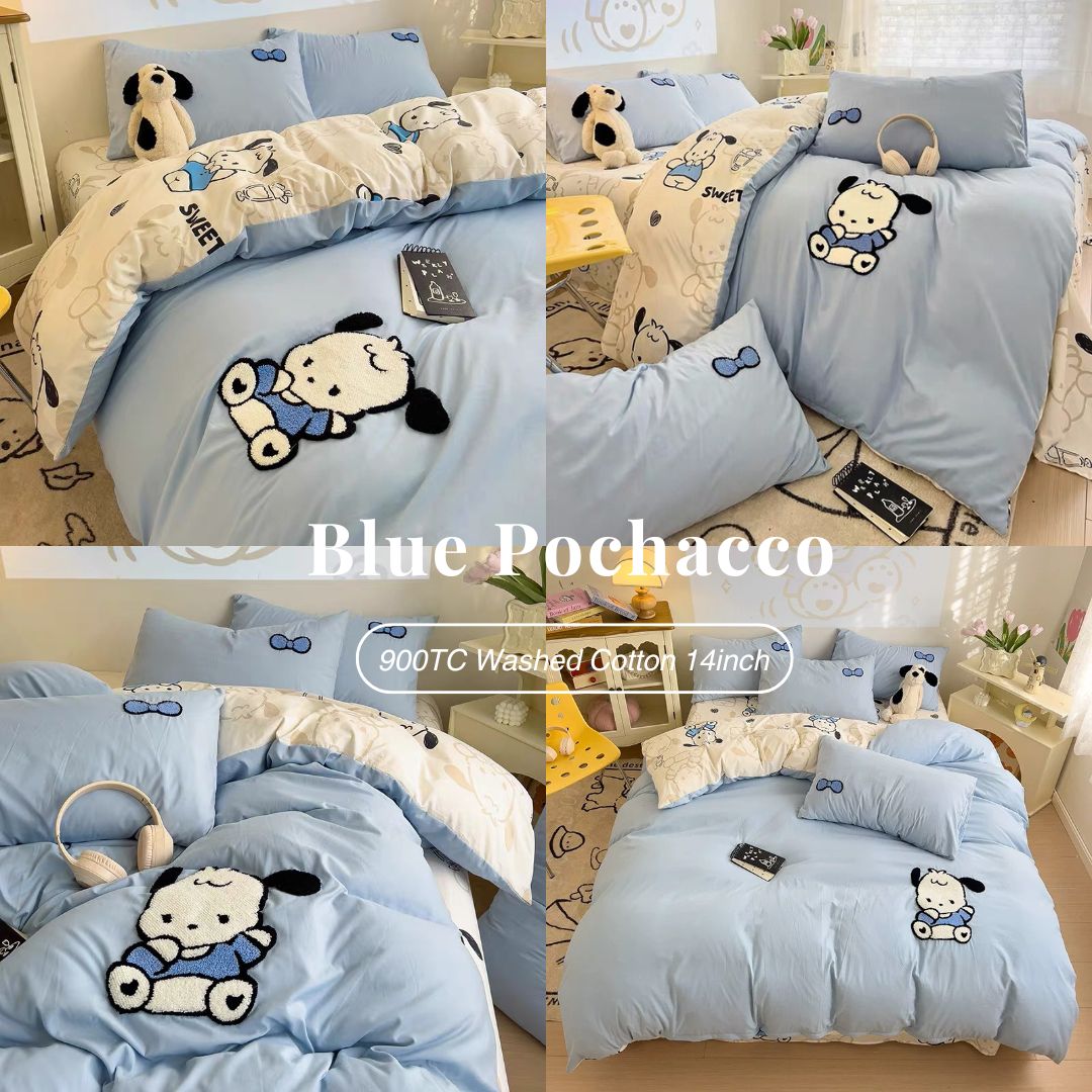 Washed Cotton BLUE POCHACCO Cartoon Series (14inch)