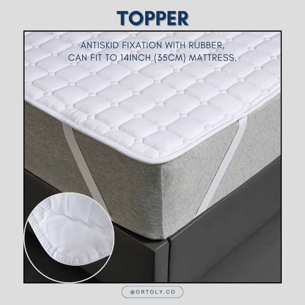 Brushed Fabric Mattress Topper | Mattress Protector