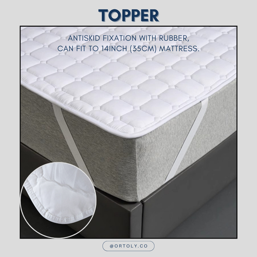 Brushed Fabric Mattress Topper | Mattress Protector
