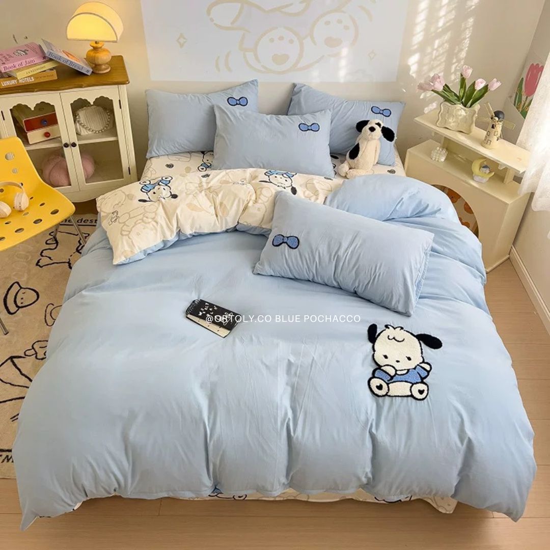 Washed Cotton BLUE POCHACCO Cartoon Series (14inch)