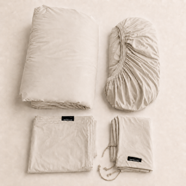 AirSilk™ MUJI KHAKI Cooling Bedsheet  (16Inch)