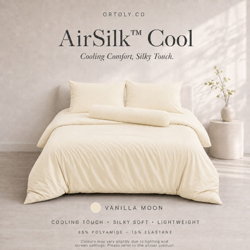 AirSilk™ VANILLA MOON Cooling Bedsheet  (16Inch)