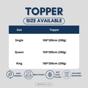 Brushed Fabric Mattress Topper | Mattress Protector