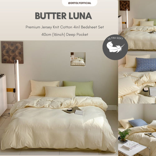 Cotton Premium Jersey Knit BUTTER LUNA Minimalist Series (16 Inch)