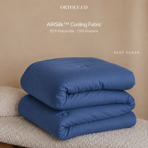 AirSilk™ DEEP OCEAN Cooling Bedsheet  (16Inch)