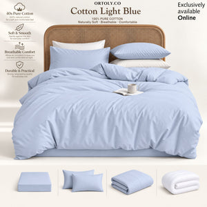 Cotton Light Blue Japanese Style (14inch)