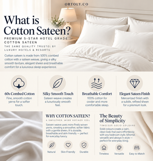 Cotton Sateen 5 🌟 HOTEL GRADE Bedsheets Set