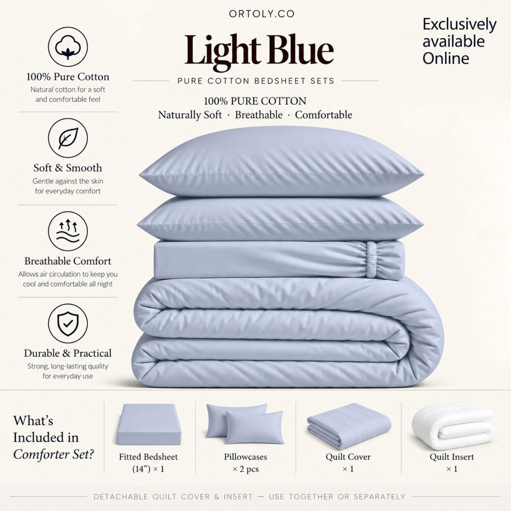 Cotton Light Blue Japanese Style (14inch)