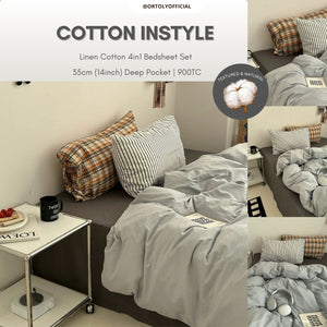Linen Cotton INSTYLE Japanese Linen Series (14inch)
