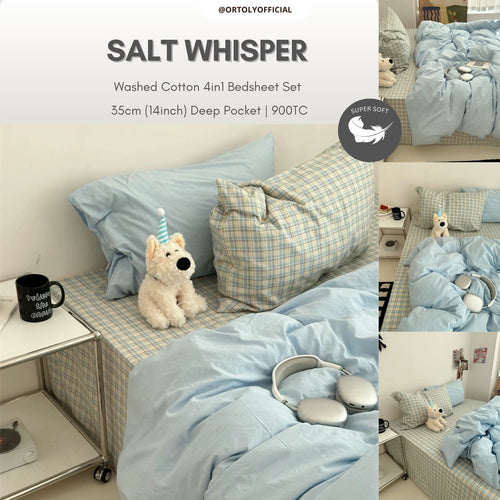 Washed Cotton SALT WHISPER Japanese Linen Series (14inch)