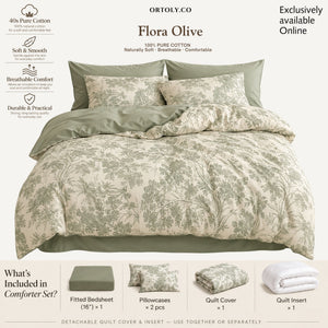 Cotton Dior Olive Flora Series (16inch)