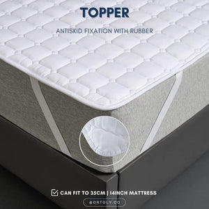 Brushed Fabric Mattress Topper | Mattress Protector
