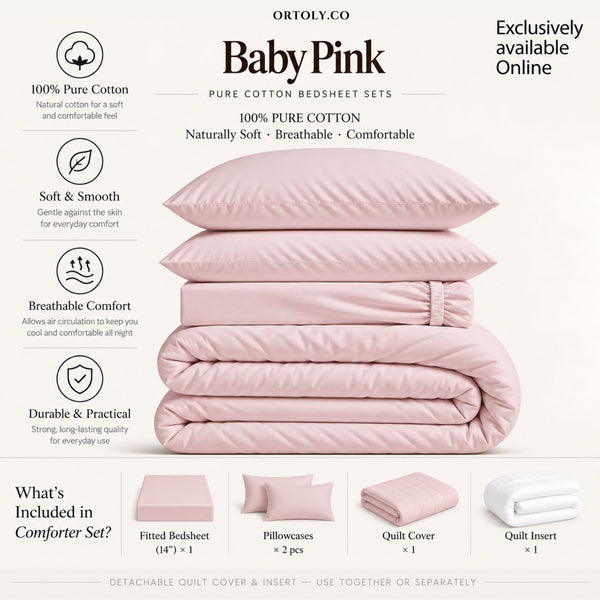 Cotton Baby Pink Japanese Style (14inch)