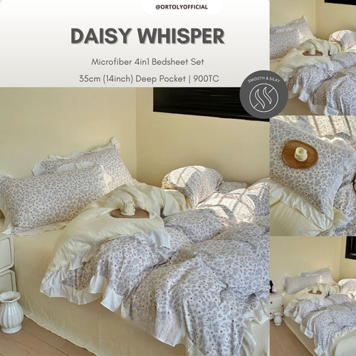 Washed Cotton DAISY WHISPER Flora Series (14inch)